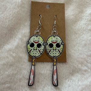 Jason voorhees horror Friday the 13th earrings
